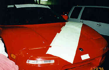 Placing Microsoft logo decal on the hood