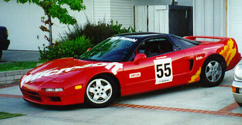 NSX with Decals and Flames